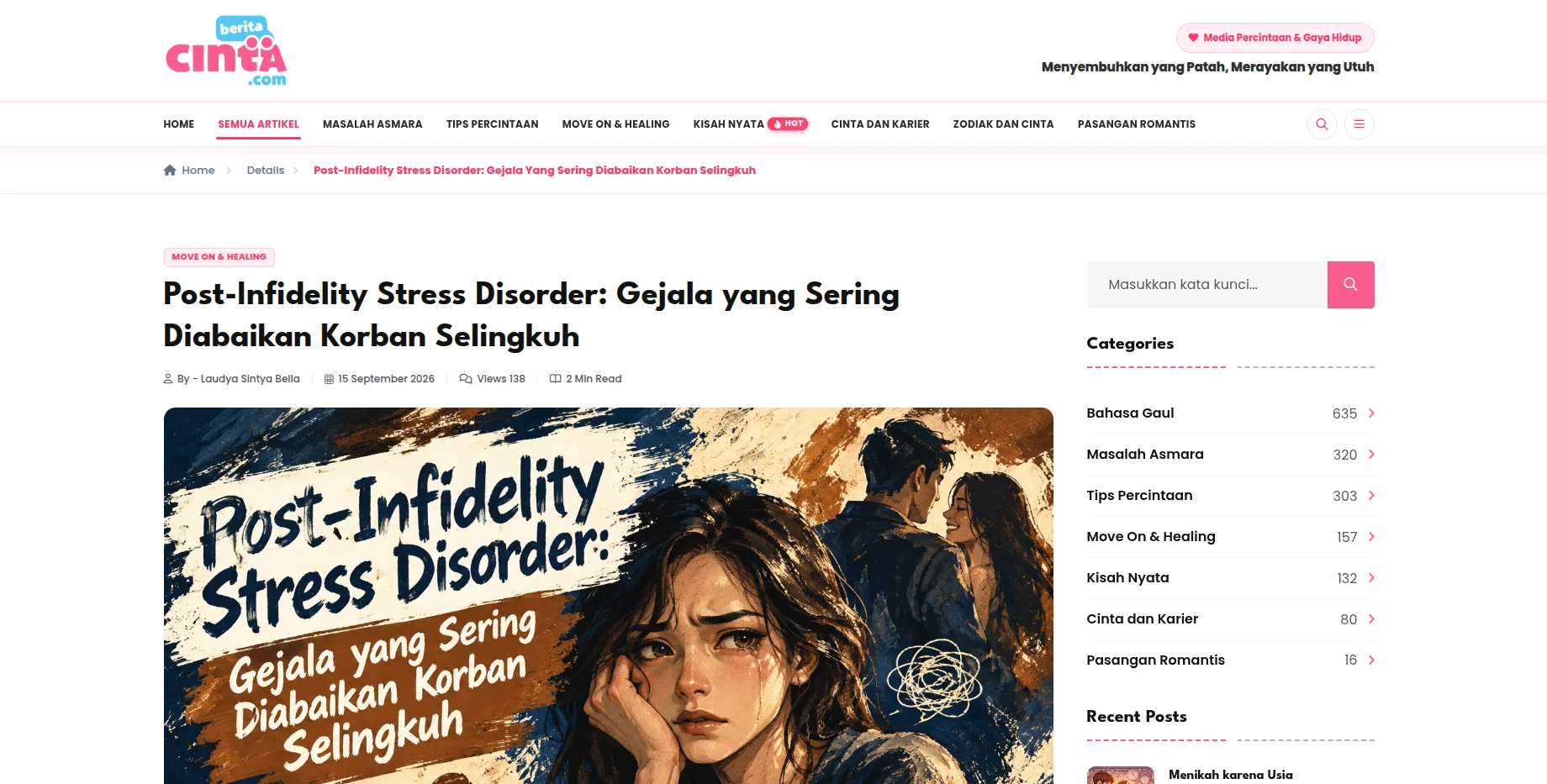 Blog Website BeritaCinta