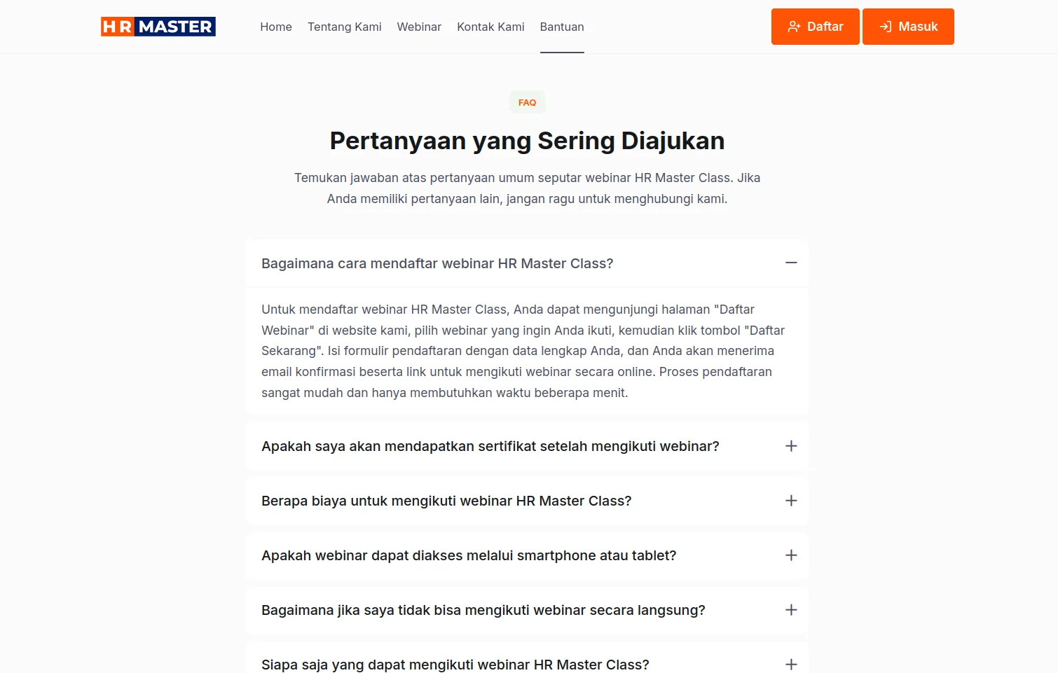 HR Master - Platform Komunitas & Webinar HR Indonesia