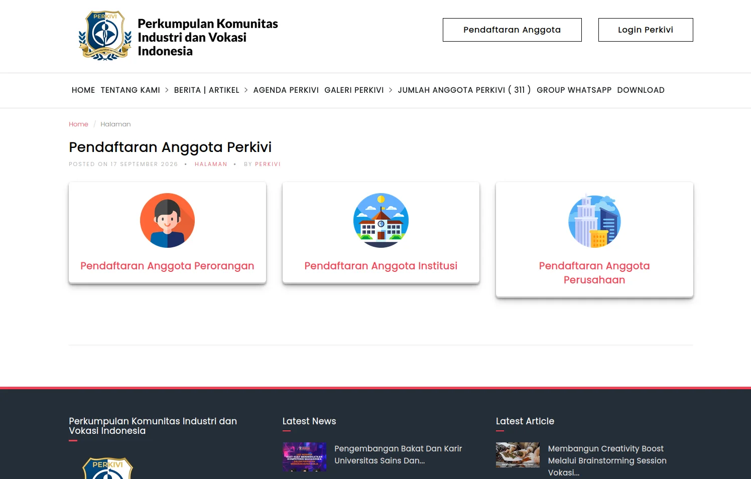 Perkivi.or.id - Portal Perkumpulan Komunitas Industri dan Vokasi Indonesia