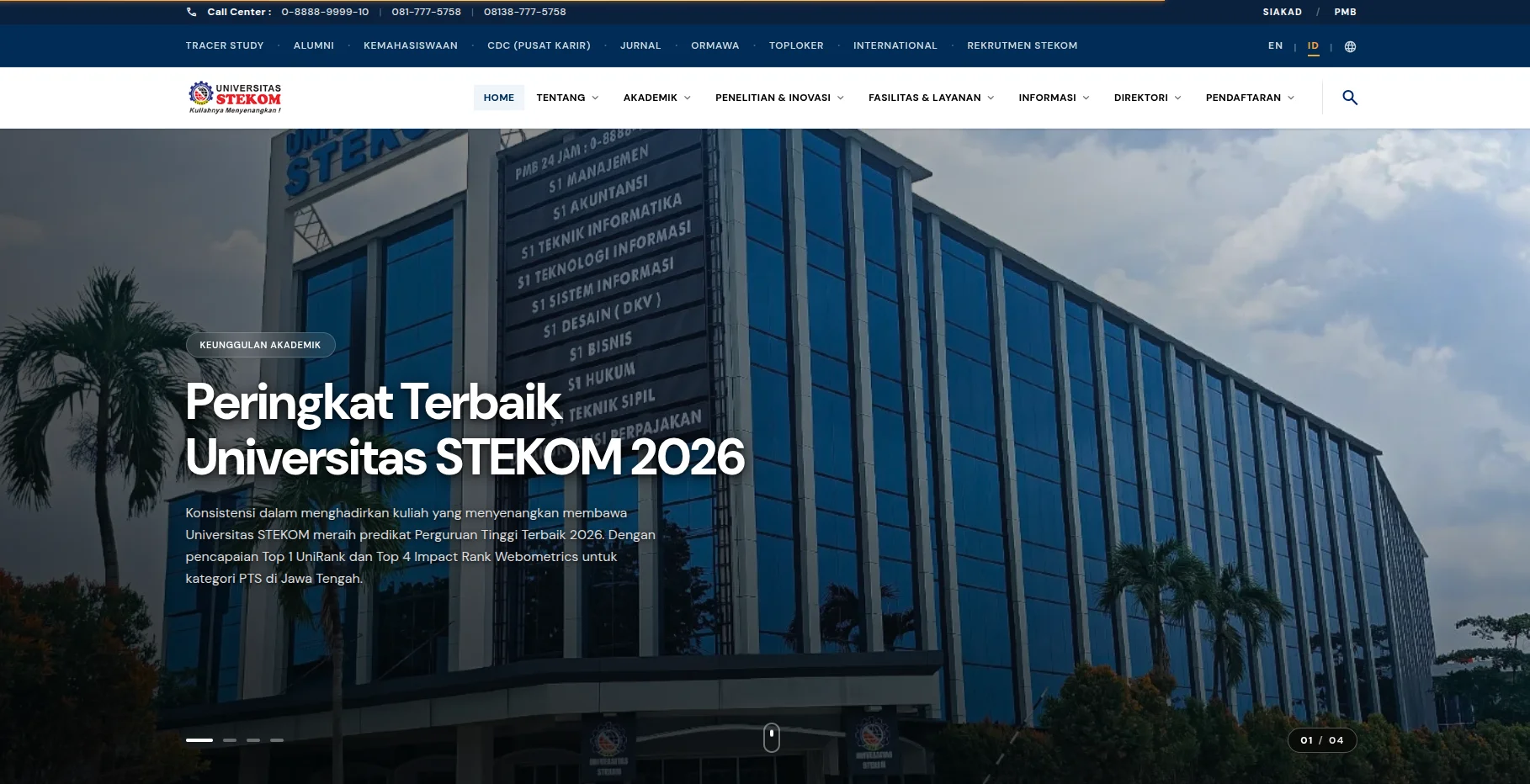 STEKOM University Web Platform (Astro.js)