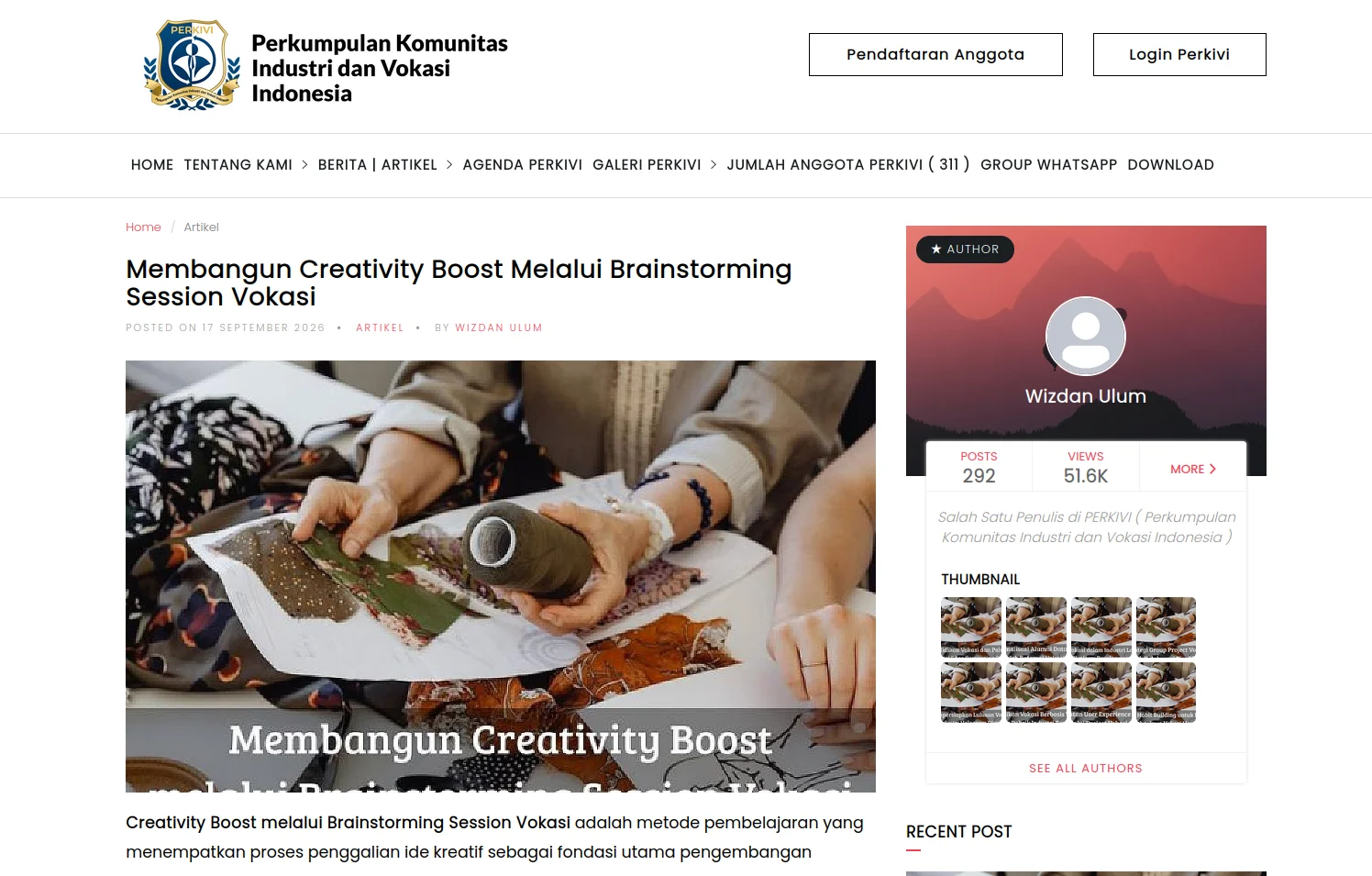 Perkivi.or.id - Portal Perkumpulan Komunitas Industri dan Vokasi Indonesia