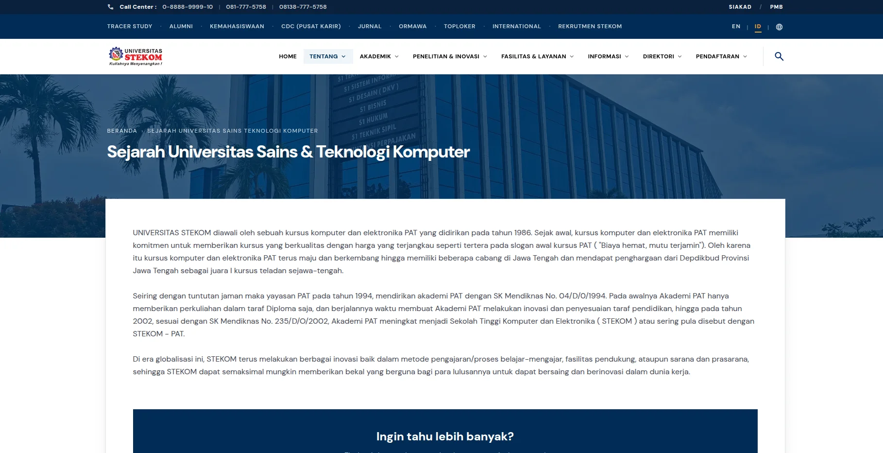 STEKOM University Web Platform (Astro.js)